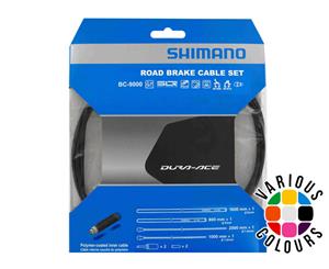 Shimano Ultimate BC-9000 Polymer Coated Road Brake Cable Set - Black