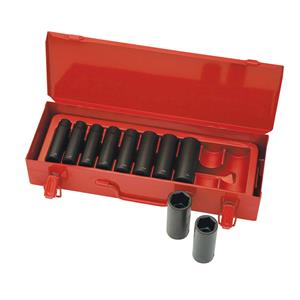 Sidchrome 10 Piece 1/2inch SD AF Impact Socket Set