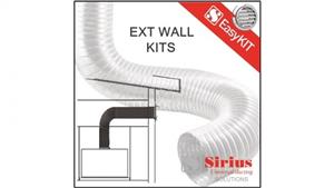 Sirius 150mm Easy Wall Ducting Kit