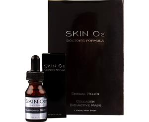 Skin O2 Hyaluronic Acid Serum 15ml and Collagen Mask Pack