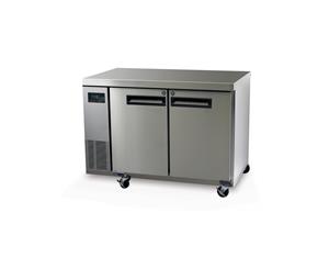 Skope PG250 2 Solid Door 1/1 Underbench GN Freezer Remote - Silver