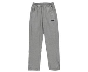 Slazenger Boys Jersey Pants Trousers Bottoms Junior - Grey Marl