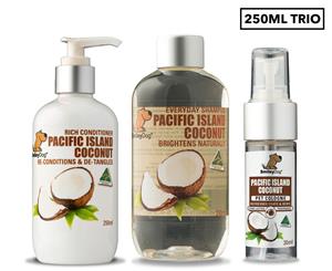 Smiley Dog Pacific Island Coconut Trio Pack 250ml