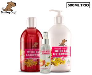 Smiley Dog Whichazel & Strawberry Large Trio Pack 500mL