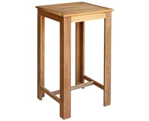 Solid Acacia Wood Bar Table 60x60x105cm Kitchen Dining Room Furniture