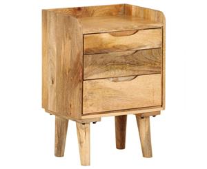 Solid Mango Wood Bedside Cabinet Bedroom Nightstand Home Organiser