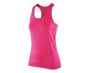 Spiro Womens/Ladies Softex Stretch Fitness Sleeveless Vest Top (Candy) - RW5170