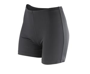 Spiro Womens/Ladies Softex Stretch Sports Shorts (Black) - RW5172