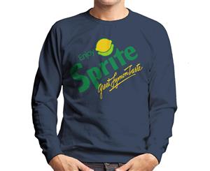 Sprite Retro 80s Logo Men's Sweatshirt - Navy Blue