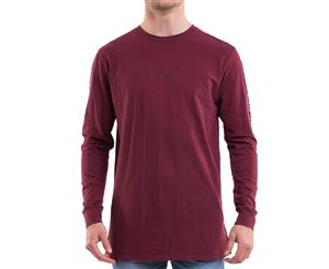 St Goliath Men's Ardent Long Sleeve Tee - Burgundy