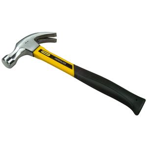 Stanley 567g 20oz Fibreglass Curved Claw Hammer