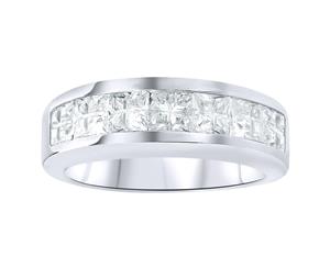 Sterling 925 Silver Ring - Invisible Cirkonia Channel Set