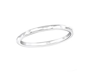 Sterling Silver Rock Midi Ring