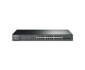 TP-Link SMB T1600G-28PS(TL-SG2424P) 24-Port Gigabit PoE+ Smart Switch 24 Gigabit RJ45 ports including 4 SFP ports 802.3at/af 215W PoE power supply