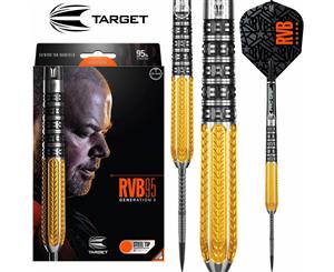 Target - Raymond Van Barneveld RVB95 Gen 2 Darts - Steel Tip - 95% Tungsten - 21g 23g 25g