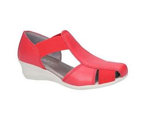 The Flexx Womens/Ladies Mr T Tivoli Slip On Leather Sandal (Cherry) - FS6497