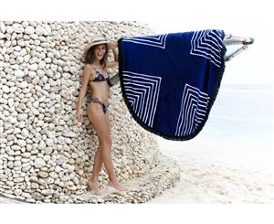 The Laguna Round Beach Towel - Oversized Towel (buy one towel and one towel free)