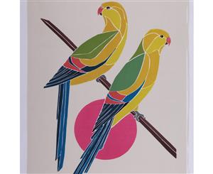 The Linen Press Organic Cotton Tatiana Clauzet Regent Parrot Tea Towel