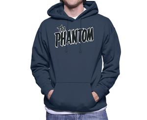 The Phantom Text Logo Men's Hooded Sweatshirt - Navy Blue