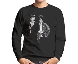 The Smiths Morrissey And Johnny Marr Together Live 1985 Men's Sweatshirt - Black