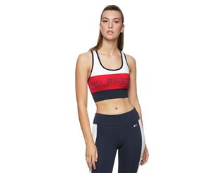 Tommy Hilfiger Sport Women's Logo Graphic Racerback Bra - Navy Combo