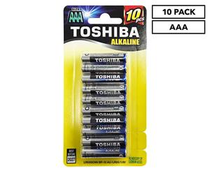 Toshiba Alkaline AAA Batteries 10-Pack