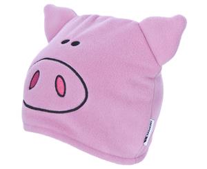 Trespass Childrens/Kids Oinky Pig Beanie Hat (Blossom) - TP2836