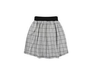 Turtledove Jacquard Check Midi Skirt