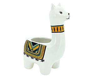 Type C - Flower Pot Llama 20x12.3x26.3cm Ceramic for Herbs and Plants