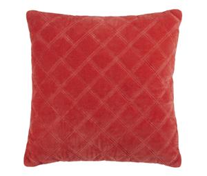 Vercors Coral Velvet Cushion 43x43cm