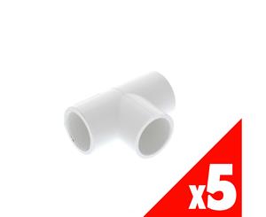 Vinidex Tee PVC 20mm HR-P0192020 Pressure Pipe Fitting Plumbing Water x5