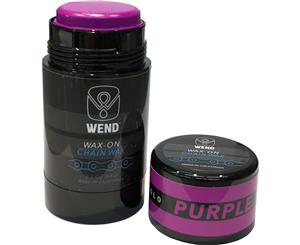 WEND Wax On Chain Lube Wax Stick 80ml Day Glo Purple