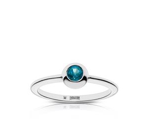 WWE Evolution Topaz Ring For Women In Sterling Silver Design by BIXLER - Sterling Silver