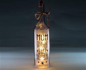 Wishlight 'Mum' Bottle Light - Pink