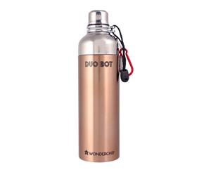 Wonderchef DuoBot Stainless Steel Water Bottle 1000 ml (Cooper Finish)