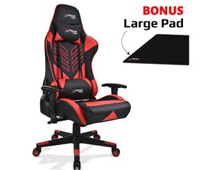 Xtreme Gaming Racing Office Chair PU Leather Computer Executive Ergonomic Seat A - Red