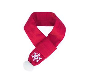 ZippyPaws Christmas Holiday Themed Pet Snowflake Scarf - Two Sizes [Size Large]