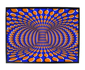 orange blue illusion - Funny Novelty Birthday doormat floor mat floormat