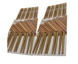 10 Pairs Bamboo Chopsticks Wooden Asian Dinner Gift High Quality