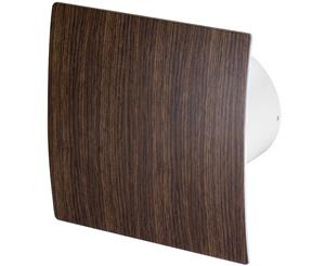 100mm Pull Cord Extractor Fan Wenge Wood ABS Front Panel ESCUDO Wall Ceiling Ventilation