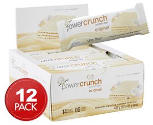 12 x Power Crunch Protein Bar French Vanilla Crme 40g