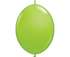 15cm Lime Green Quick Link Latex Balloons Pack of 50