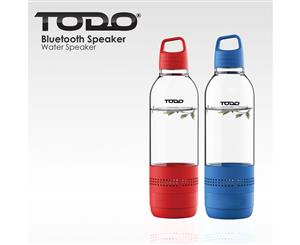 2X Bluetooth Water Bottle Speaker 400Ml Portable Rechargeable Bottled Speakers - Red