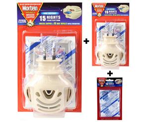 2pcs Mortein Mozzie Zapper Odourless Low Irritant Device