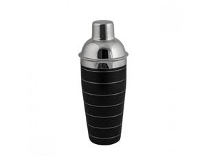 3 Piece Black Cocktail Shaker 700Ml