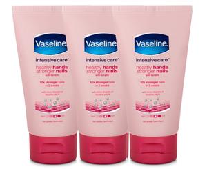 3 x Vaseline Intensive Care Hand & Nail Cream 75mL