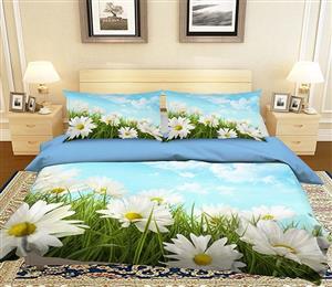 3D Chrysanthemum Field 104 Bed Pillowcases Quilt