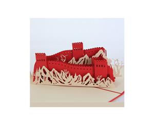 3d Pop the Great Wall Greeting Card