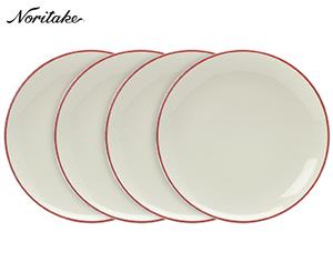 4 x Noritake Colorwave Coupe Salad Plate - Raspberry