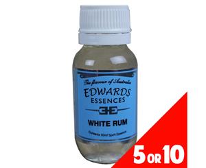 5 or 10 Pack Spirit Essence Flavour WHITE RUM 50ml Edwards Essence Home Brew